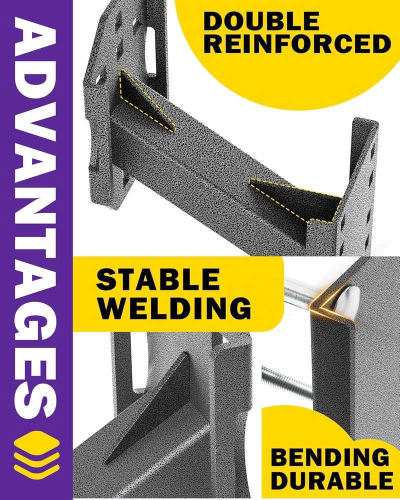 HOWBOW Heavy Duty Steel Spare Tire Carrier Bracket for Trailers - Image 3