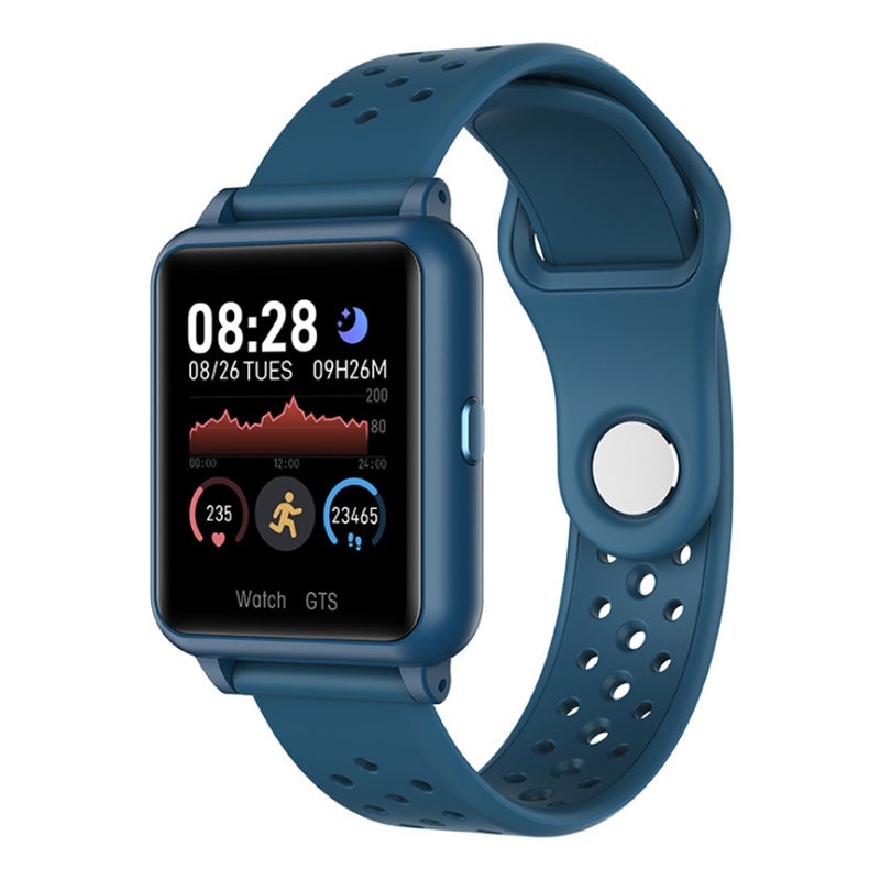 Fitness Watch 1.3In Light Blue High Definition Display - Ultra Thin 11.7Mm Body Fitness Tracker Wrist Wake Screen for Daily Fitness Enthusiasts - Image 1
