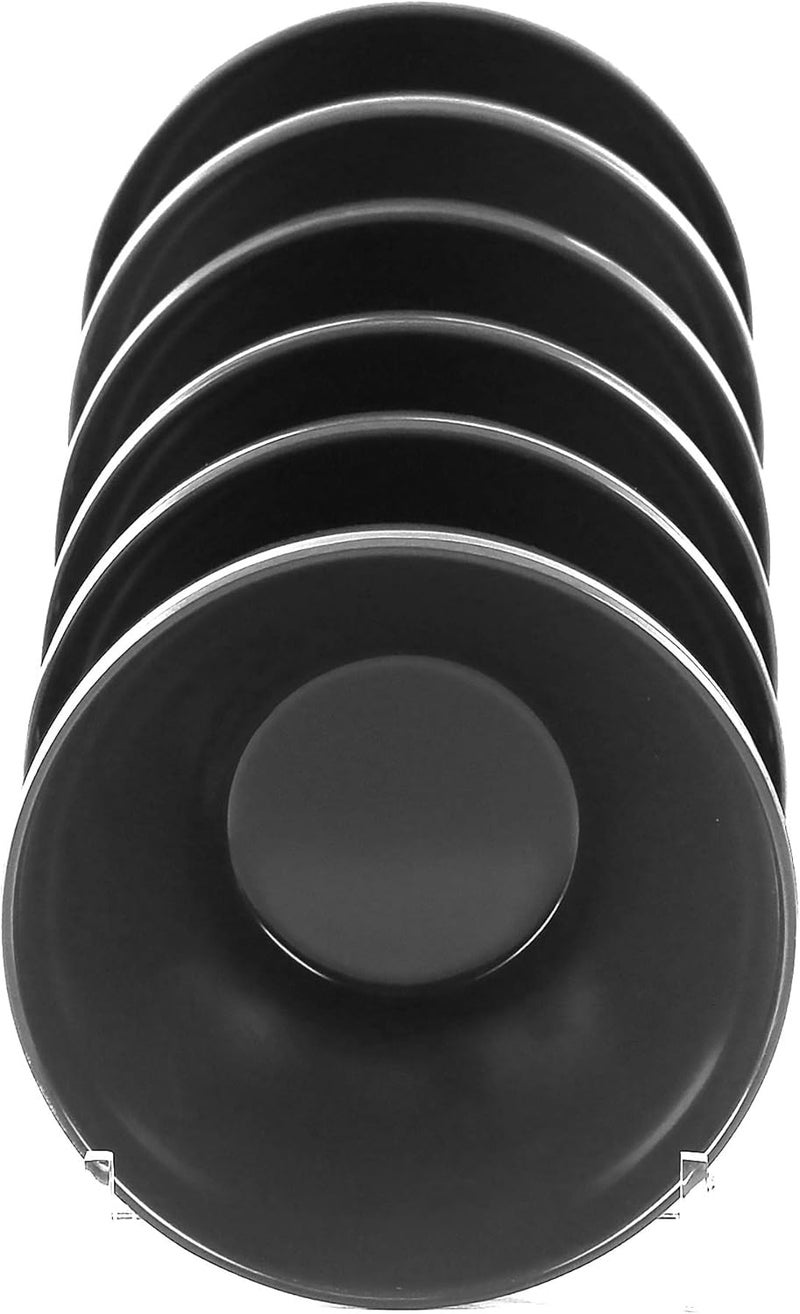 Reston Lloyd 100 Melamine Dinnere Cereal Soup Dip Bowls 16oz2cup Capacity Charcoal Set of 6Gray - Image 2