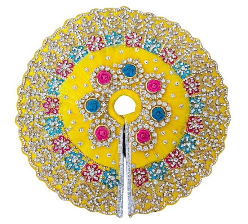 Partish Laddu Gopal Heavy Janamashtmi Dress Size 5 l Ladoo Gopal Dress l Kanha Ji Poshak Size 1 2 4 5 6 (U) - Image 3