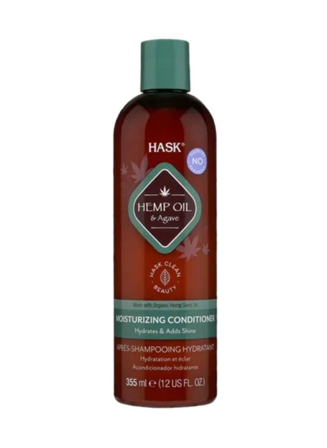 HASK Hemp Oil & Agave Moisturizing Conditioner 355ml  - Image 1