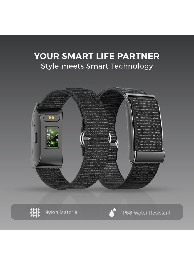 Trands SW300 Minimalist Smart Health & Fitness Tracker, 45-Day Battery, App-Controlled Screenless Design, IP68 Waterproof - Black - Image 4