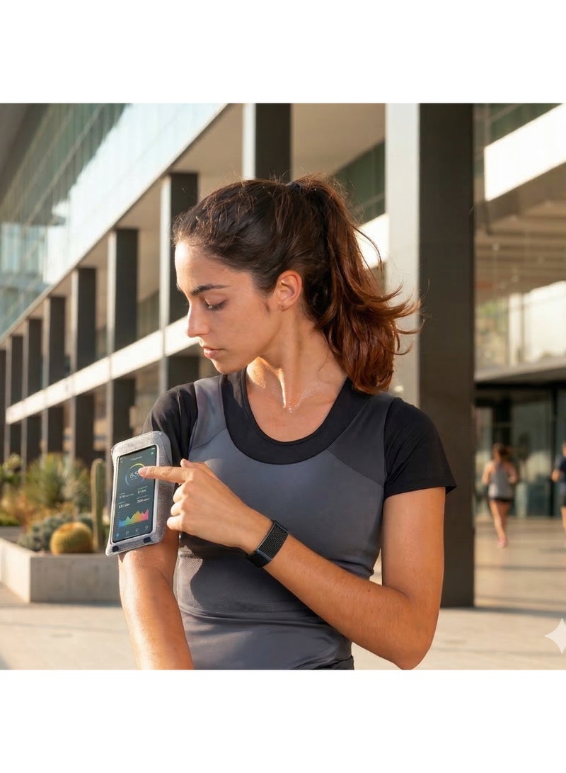 Trands SW300 Minimalist Smart Health & Fitness Tracker, 45-Day Battery, App-Controlled Screenless Design, IP68 Waterproof - Black - Image 5