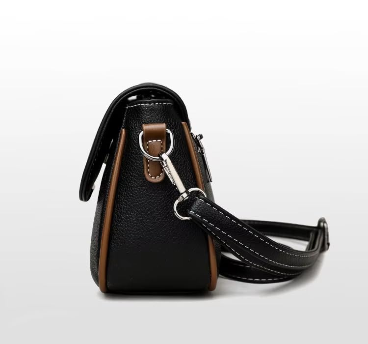 ketmart women Pu Leather shoulder bag and crossbody purse with shoulder strape for travel and office,out door us (Color_Black) - Image 3