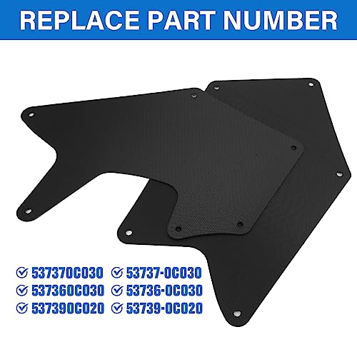 Tutor Auto Splash Guard Fender Liner Shields with Clips Compatible with 2007-2020 Toyota Tundra Sequoia - Replaces 537370C030 537360C030 - Image 2