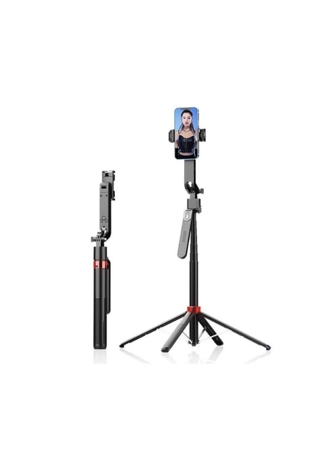 Smart AI Auto Face Tracking Gimbal Stabilizer 1.8m Long Extendable Tripod Selfie Stick Anti-Shake Quad-Leg Stand for Live Broadcast  Bluetooth Bracket with 1/4 Screw for Camera GoPro & All Cellphones - Image 1