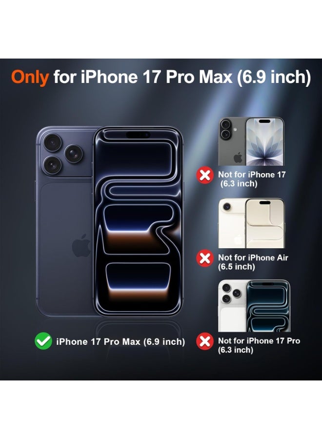Aethar حافظة شفافة لجهاز iPhone 17 Pro-Max، حافظة هاتف مضادة للصدمات فائقة النحافة، حافظة هاتف شفافة مغناطيسية فائقة النحافة مع حماية من السقوط بمعيار عسكري (شفافة) - Image 2