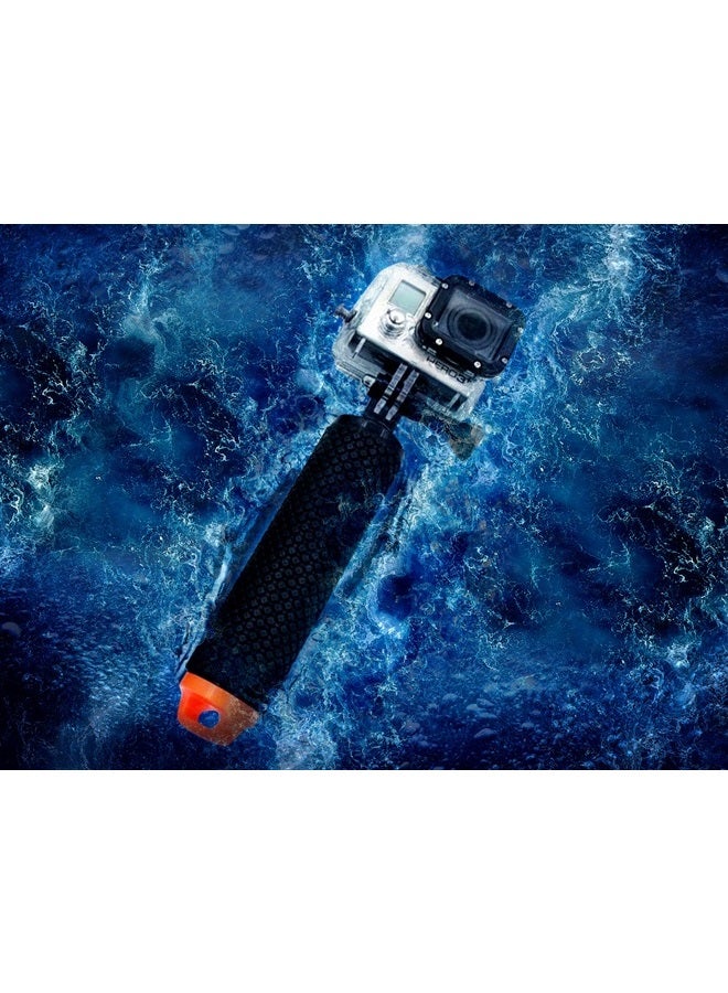 MiPremium Waterproof Floating Hand Grip Compatible with GoPro Hero 11 10 9 8 7 6 5 4 3 3+ 2 1 Session Black Silver Camera Handler & Handle Mount Accessories Kit for Water Sport and Action Cameras (Orange) - Image 5