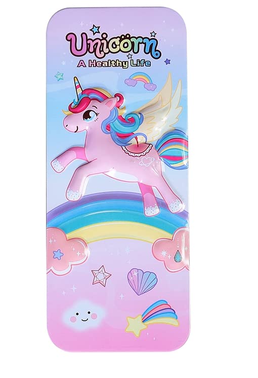 TEMSON Cartoon Printed Pencil Case for Children, Pencil Box with Multi Compartment,Stationery Box, School Supply Organizer for Students. (Unicorn Rainbow)(B-727-27) - Image 5