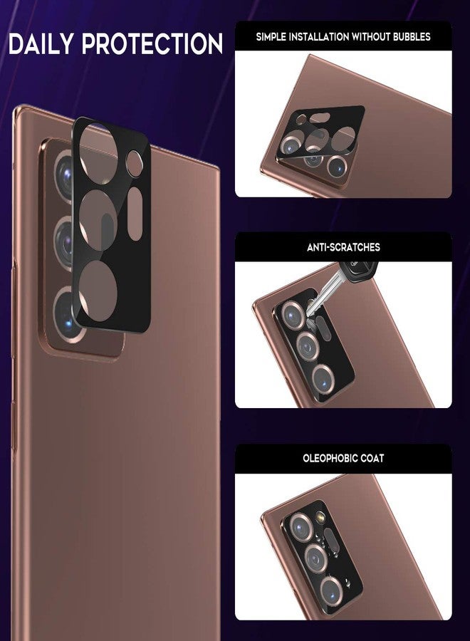 Orzero (4 Pack) Camera Lens Protector Compatible for Samsung Galaxy Note 20 Ultra (Not Affects Flash), Protector de Cámera 9 Hardness HD Anti-Scratch Full Coverage Bubble-Free - Image 2