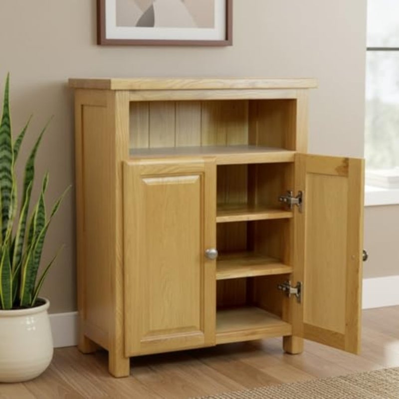 urniture Solid Sideboard, Shoe Cabinet, Storage Unit, Solid Cabinet for Hallway or Living Room, Wooden Storage Unit or Wooden Shoe Organizer - Image 1