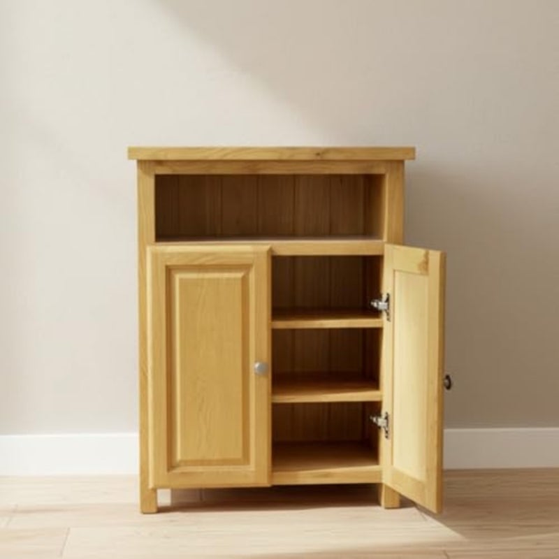 urniture Solid Sideboard, Shoe Cabinet, Storage Unit, Solid Cabinet for Hallway or Living Room, Wooden Storage Unit or Wooden Shoe Organizer - Image 4