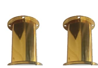 ZOHRA Hardware Heavy Duty Stainless Steel PVD Hexagonal Cut Cylindrical Shape Sofa Legs Golden Glossy Furniture Legs Sofa Legs Bathroom Cabinet Cupboard Legs 3 Inch50mm 4 6 inch  - Image 5