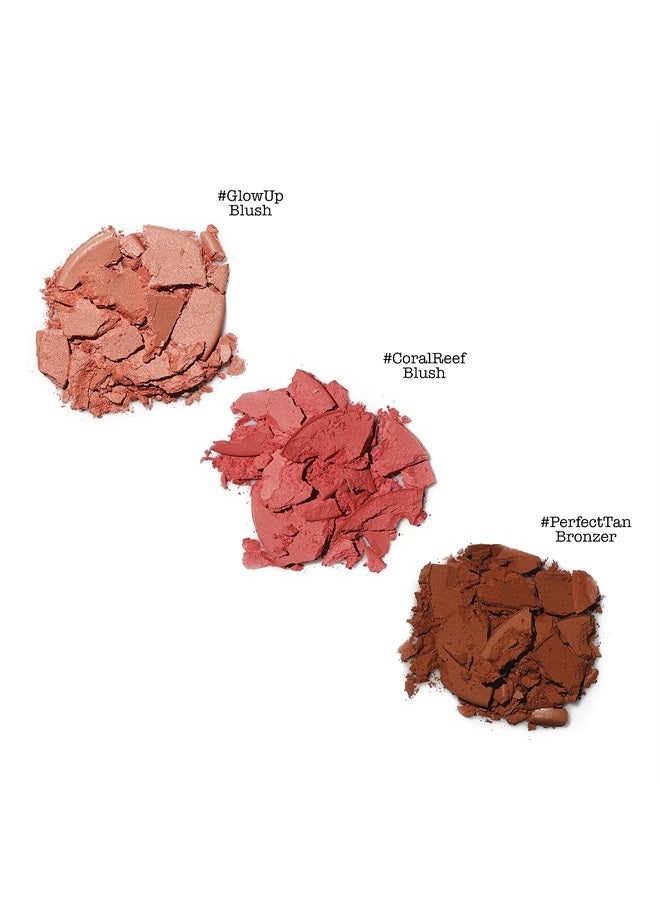 theBalm مجموعة بودرة فويج تروبيكس مع 2 أحمر خدود و 1 برونزر