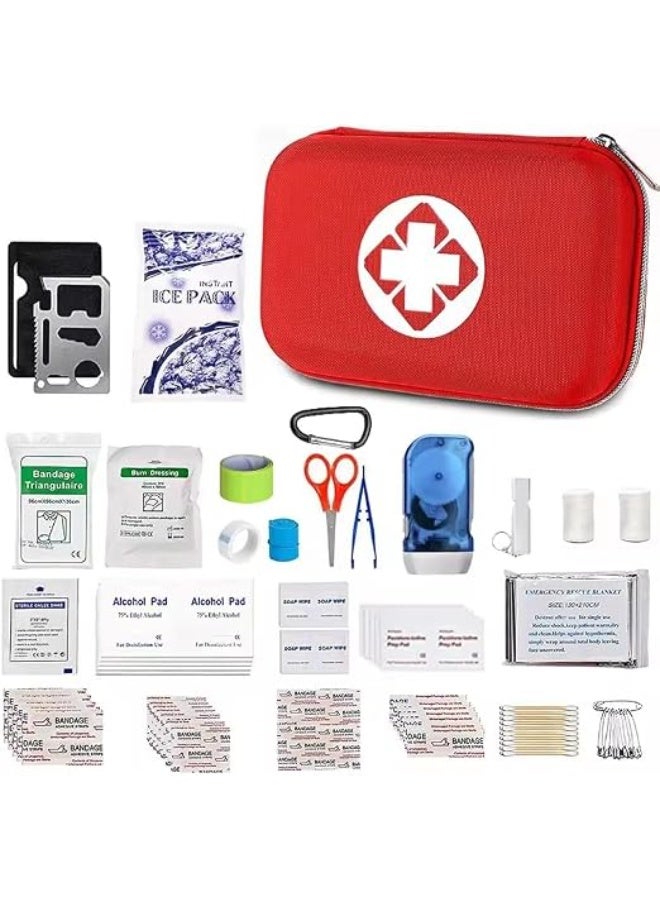 200-Piece Comprehensive First Aid Kit, Essential Medical Supplies for Home, Car, Office, and Travel, Organized Durable Case. - Image 1