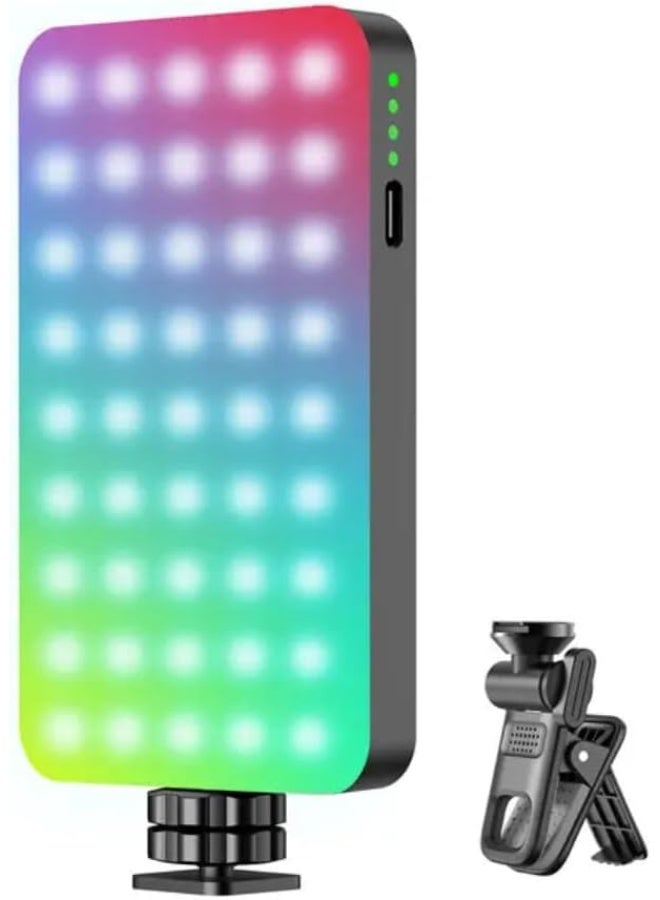 RGB Portable Photography Lighting with 129 LED Rechargeable Battery 2500k-9000K On Camera Light Fill Light Mini Pocket Light  - Image 1