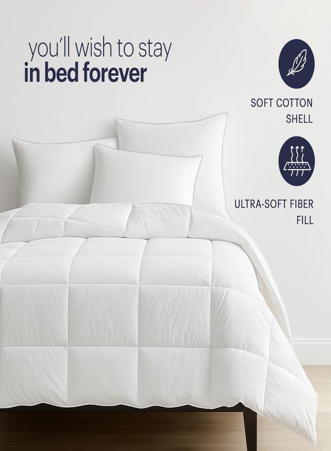 AROVAZ Bed Pillows for Sleeping Set of 2 (White), Soft Down Alternative Pillow for Back, Stomach or Side Sleepers, Comfortable Fluffy Supportive Down Alternative Filling (King - (Pack of 2) - Color: White) - Image 5