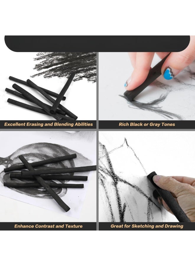 Generic 25PCS Vine Charcoal Sticks, Willow Sketch Pencils for Drawing and Sketching, Fine Art Charcoal Sticks - Image 5
