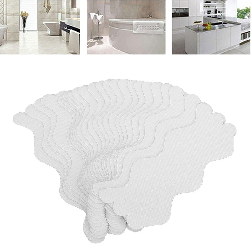 klarako Choice Shower Stickers Childfriendly Adhesive Tub Decals Sshaped 72PC Set Anti Slip Bathroom Safety Accessories (2 * 20cm) - Image 4
