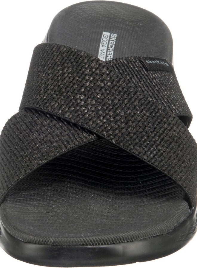 SKECHERS صندل منزلق للنساء 600 - 16259، أسود، 38 EU - Image 5