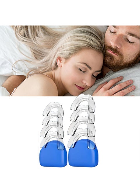 Night Time Anti Grinding Mouthguard Dental Mouthguard to Prevent Teeth Grinding and Clenching 2 Sizes 8 Piece Pack