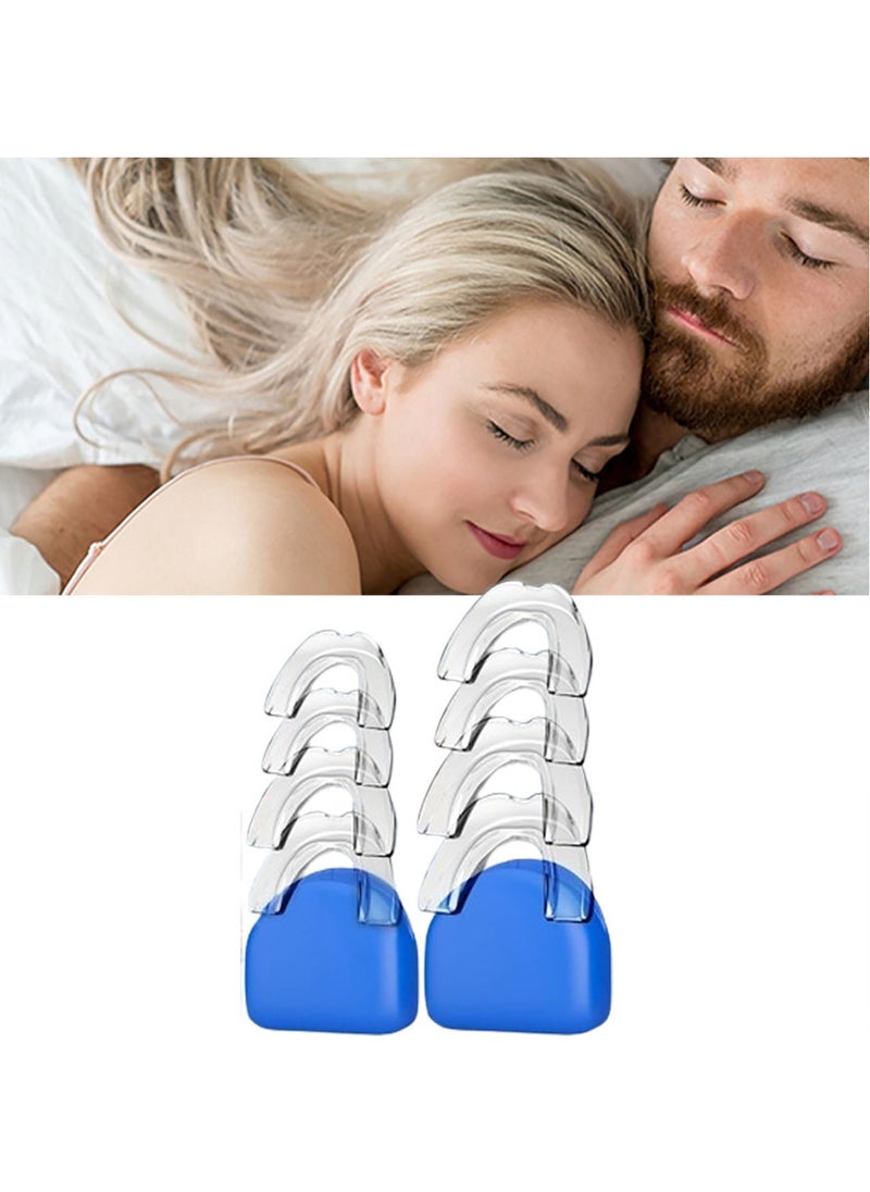 Night Time Anti Grinding Mouthguard Dental Mouthguard to Prevent Teeth Grinding and Clenching 2 Sizes 8 Piece Pack