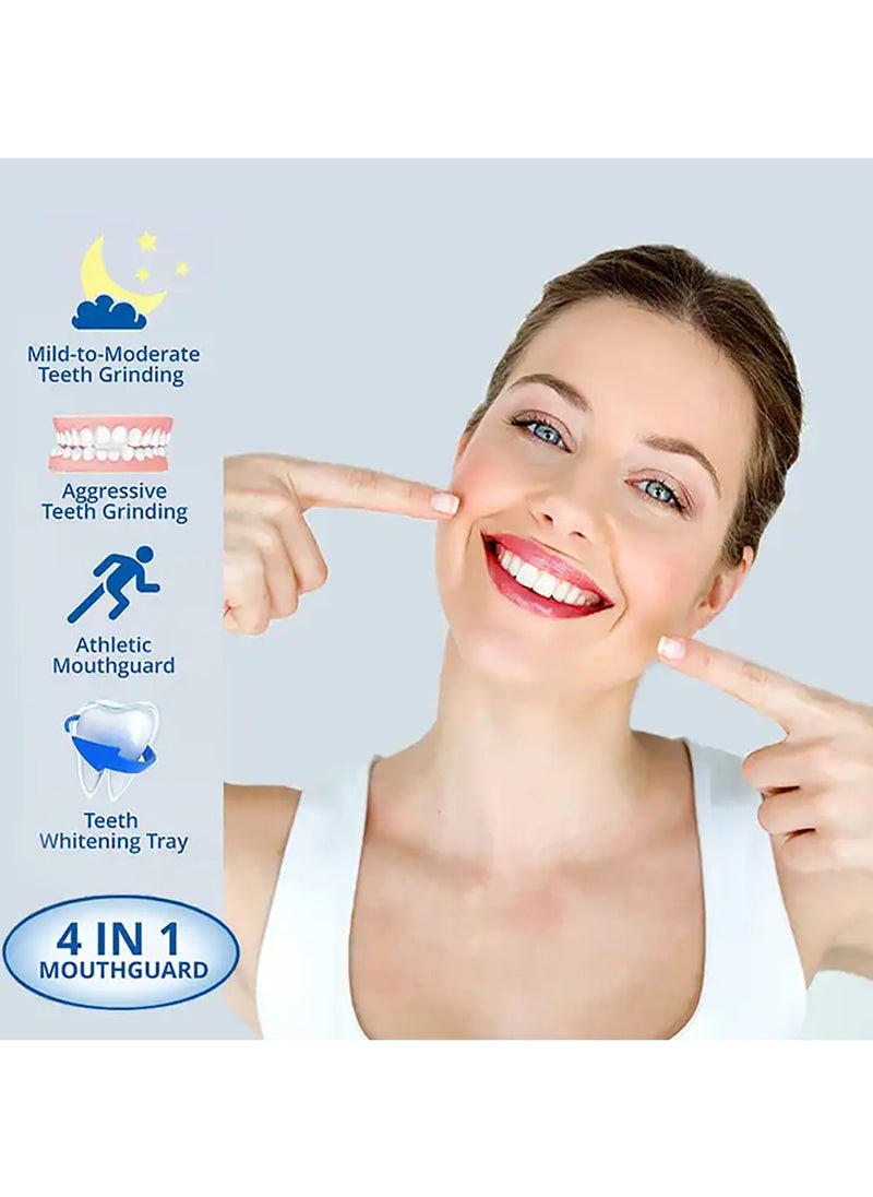Night Time Anti Grinding Mouthguard Dental Mouthguard to Prevent Teeth Grinding and Clenching 2 Sizes 8 Piece Pack