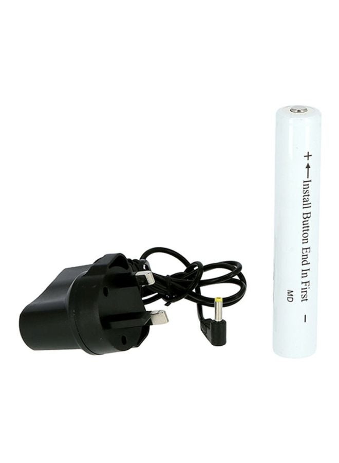 KRYPTON Rechargeable LED Flashlight Black/White - Image 4