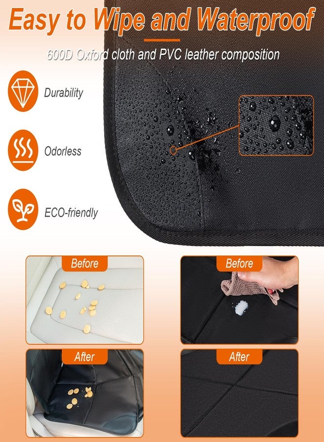 Husfunov Car Seat Protector,2Pack Car Seat Cushion,with Thickest Padding and Non-Slip Backing,Waterproof 600D Fabric Car Seat Covers with Storage Pockets for Baby for Baby、Pet and All Types of Cars - Image 5