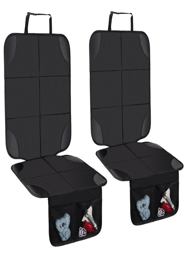 Husfunov Car Seat Protector,2Pack Car Seat Cushion,with Thickest Padding and Non-Slip Backing,Waterproof 600D Fabric Car Seat Covers with Storage Pockets for Baby for Baby、Pet and All Types of Cars - Image 1