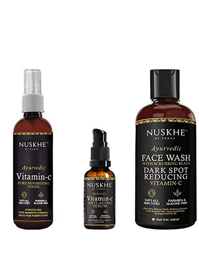 نوسكي باي باراس تونر غسول الوجه كومبو فيتامين سي النقي ومصل مضاد للشيخوخة (للجنسين) 210 مل، عبوة من 3 قطع - Image 1