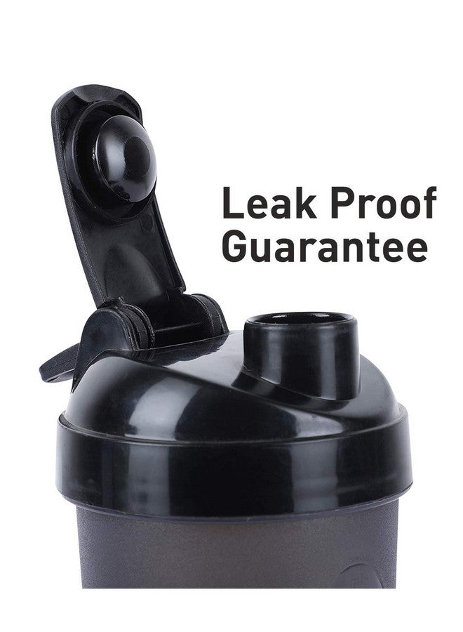 NAKPRO NAKPRO Shaker bottle for protein shake, Leakproof Guarantee, Food Grade & BPA Free Material - (Black 500 ml)  - Image 4