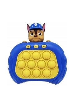 Quick Push Bubble Game, Quick Push Bubbles Game Console, Decompression Machine Games, Mini-Handheld Fast Speed Push Game, Pop Puzzle Game, Gift For Boys, Girls (Dog)-Package Shape May Vary
