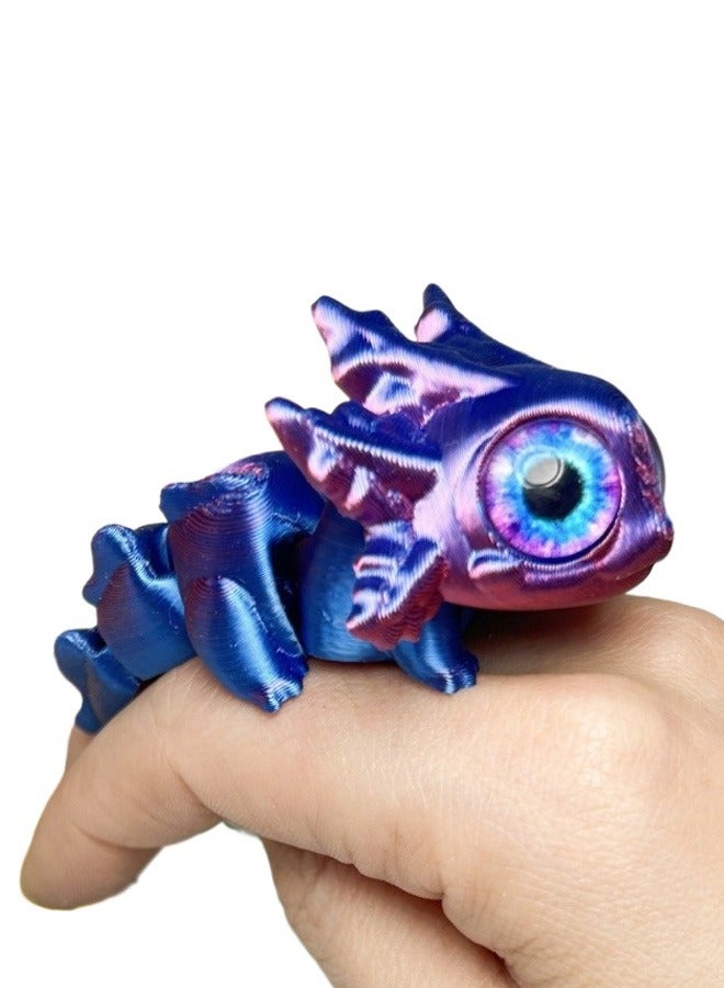 3 pieces 【random color】3D Printed Axolotl Mini Toy – Because of Realistic Eyes  Joint Hinge Movable Design, Cute Fun Interactive Toy, Suitable for 4-6, 5-7  8-12 Years Old Boys  Girls, Kids' Educati - Image 1