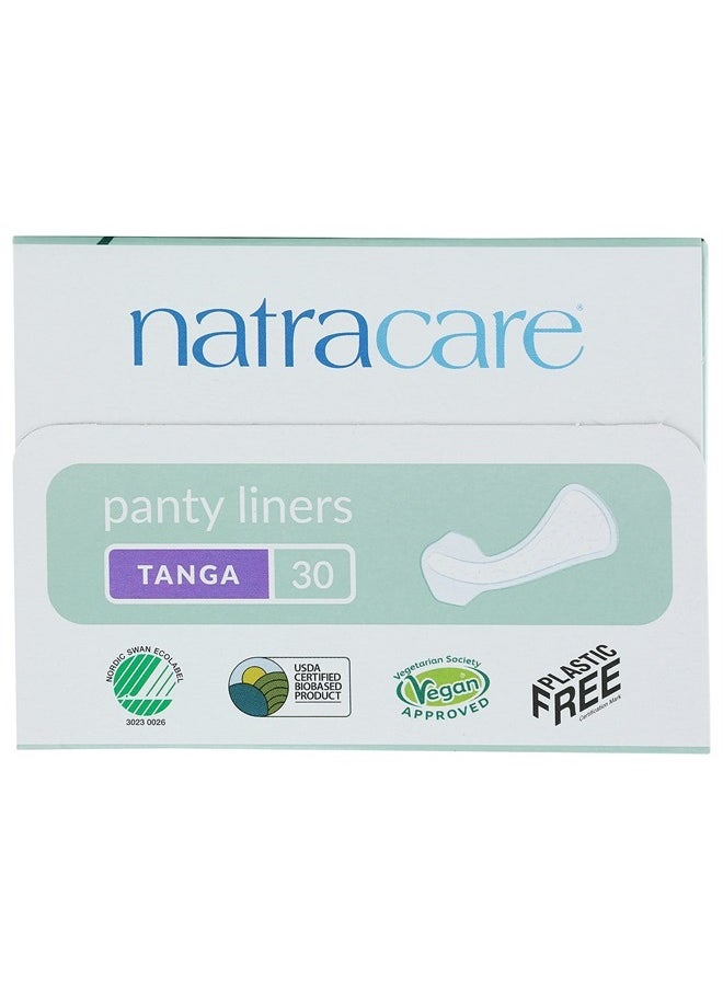 NATRACARE - Natracare Natural Organic Thong Style Panty Liners, Made with Certified Organic Cotton, Ecologically Certified Cellulose Pulp and Plant Starch (16 Pack, 480 Liners Total) - Image 1