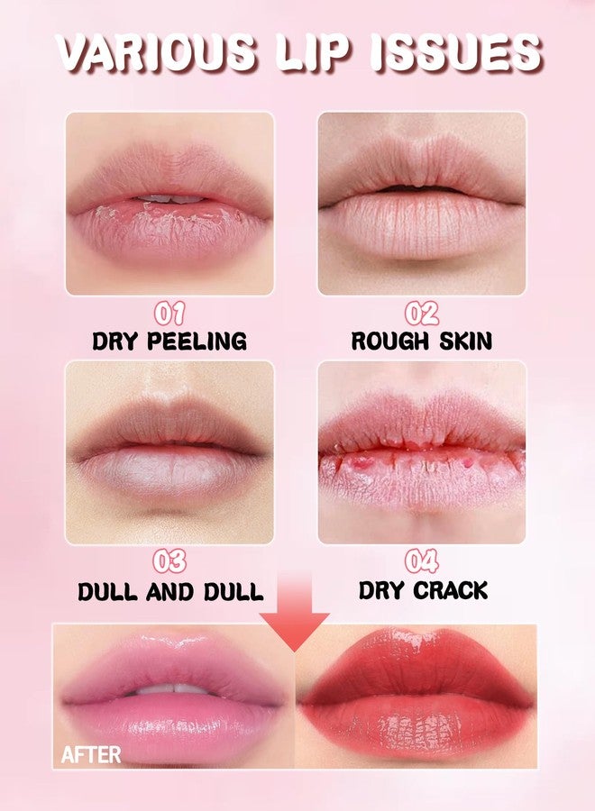LYSdefeu Tinted Lip Balm, Hydrating Moisturizing Lipstick, Nourishing Lip Stain Long Lasting Waterproof, Natural Glossy Lip Tint Moisturizer, Non-Sticky Tinted Lip Gloss, Christmas Makeup Gift for Women-01 - Image 4