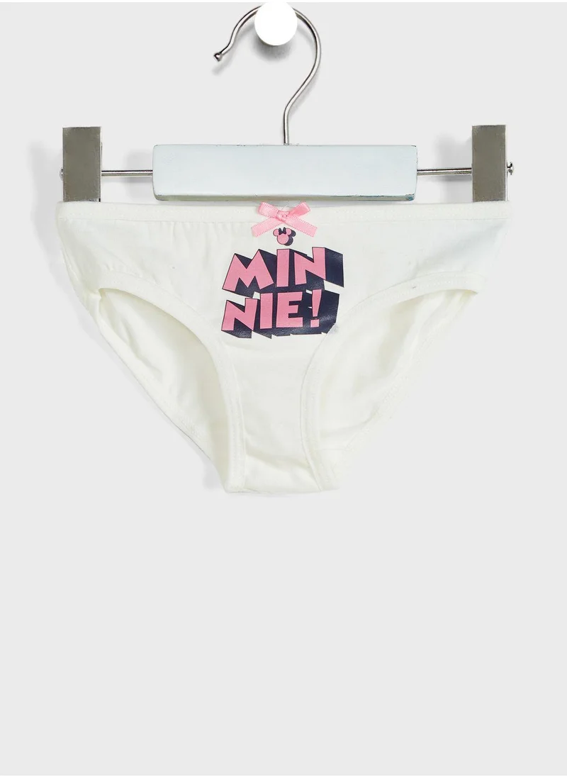 Disney Kids 3 Pack Minnie Mouse Briefs