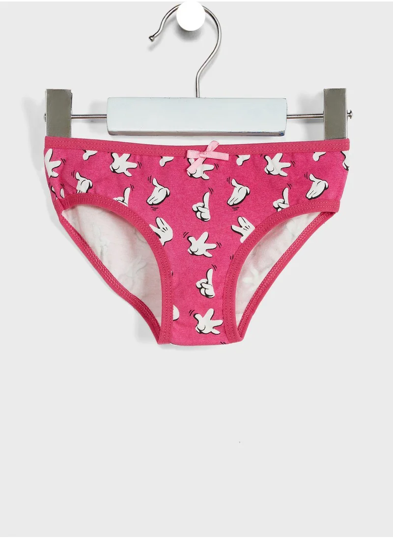 Disney Kids 3 Pack Minnie Mouse Briefs