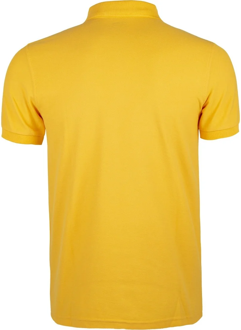 ايفوليت Deepraw Men Polo T-Shirt - Yellow