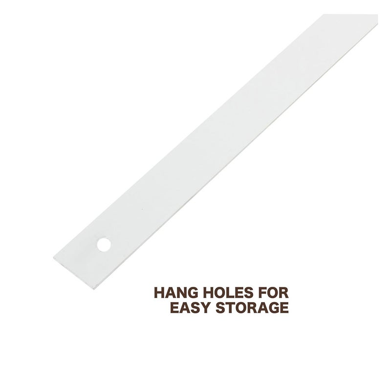 MAYES 10211 72 Inch Straight Edge Aluminum Ruler, Heavy Duty 72 Inch Ruler with Metric and Standard Measurements, Extra Thick Precision Straight Edge - Image 4