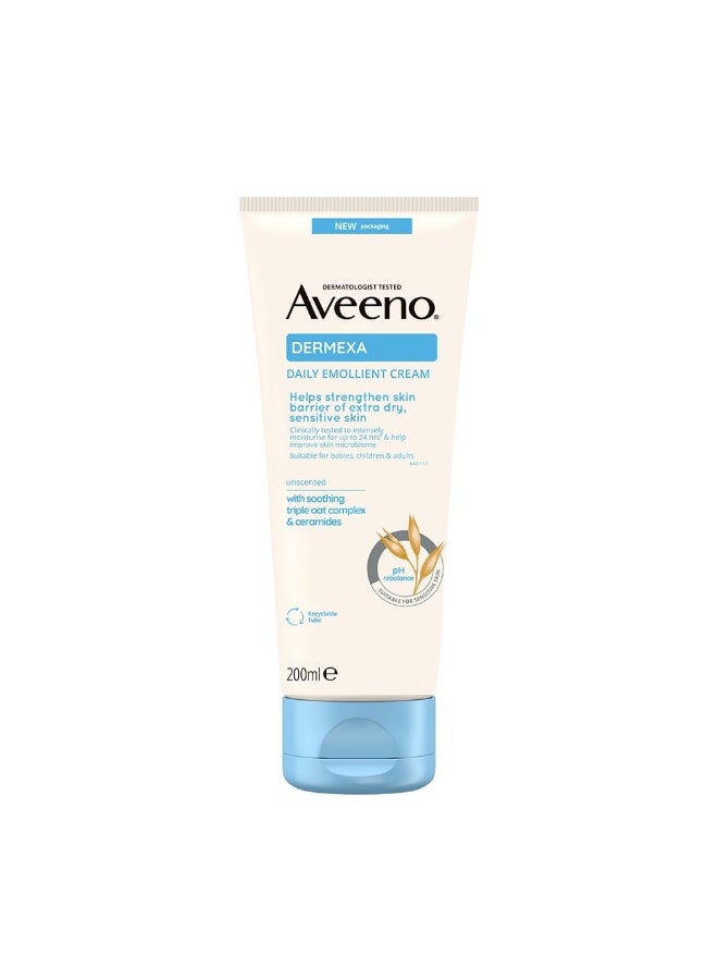 Aveeno Dermexa Emollient Cream 200ml (for very Dry Skin) - Image 1