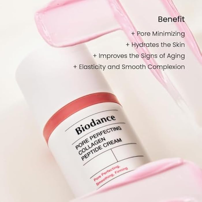 BIODANCE Pore Perfecting Collagen Peptide Cream, Hydrating, Plumping, Pore Care, Firming Facial Moisturizer, Korean Skincare, Stocking stuffers for teen girls | 1.69 fl.oz, 50ml - Image 3