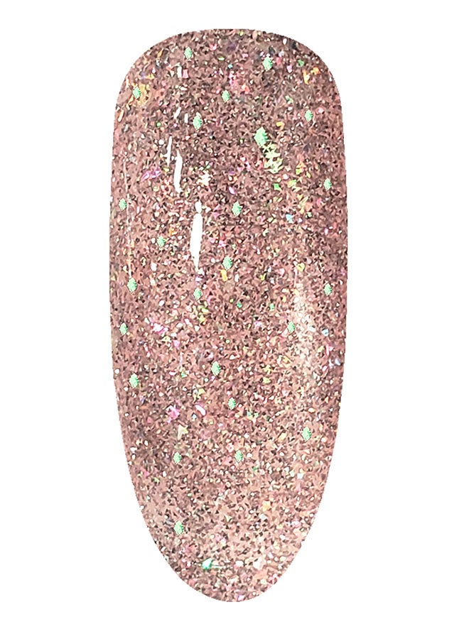 brunson طلاء أظافر جل 18 مل طويل الأمد مقاوم للتقشير يتطلب التجفيف تحت مصباح UV LED جل رينبولون المتلألئ - Image 2