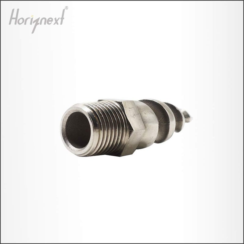 Horiznext رشاش هواء حلزوني نوع NPT 3/4، فوهة رش مصنوعة من الفولاذ المقاوم للصدأ من النوع 316، للاستخدام في الحدائق، لإزالة الغبار، والوقاية من الحرائق، وتبريد الغازات والسوائل، (5 قطع) - Image 5