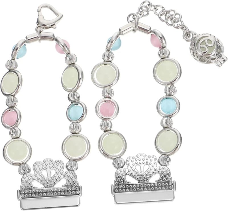 Silver Luminous Watchband Bracelet Elegant Metal Wristband For Women Gifts - Image 2