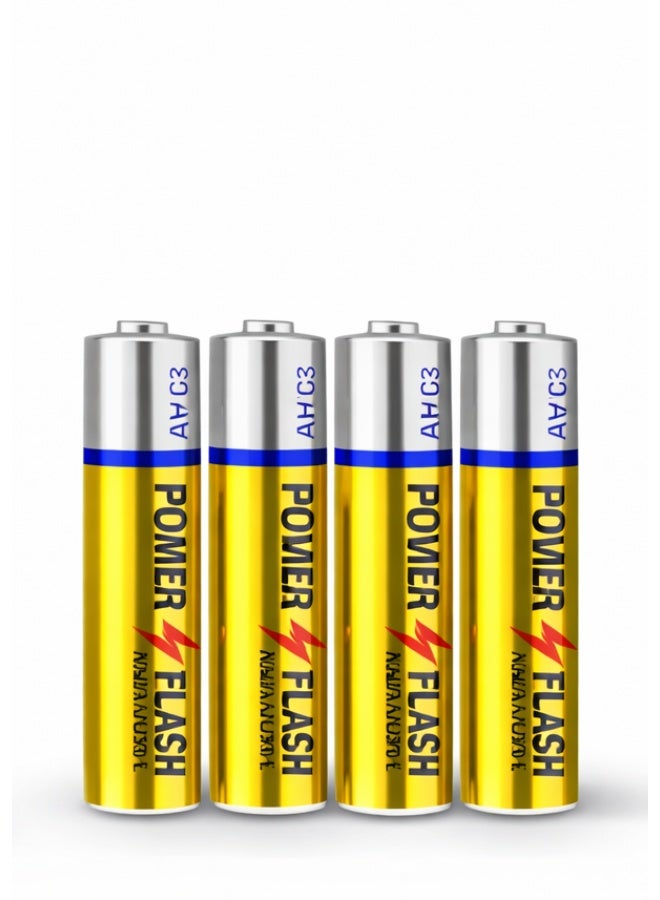 POWER FLASH AAA Zinc Batteries 1.5V – Super Heavy Duty – 4 Pieces Card Pack - Image 2