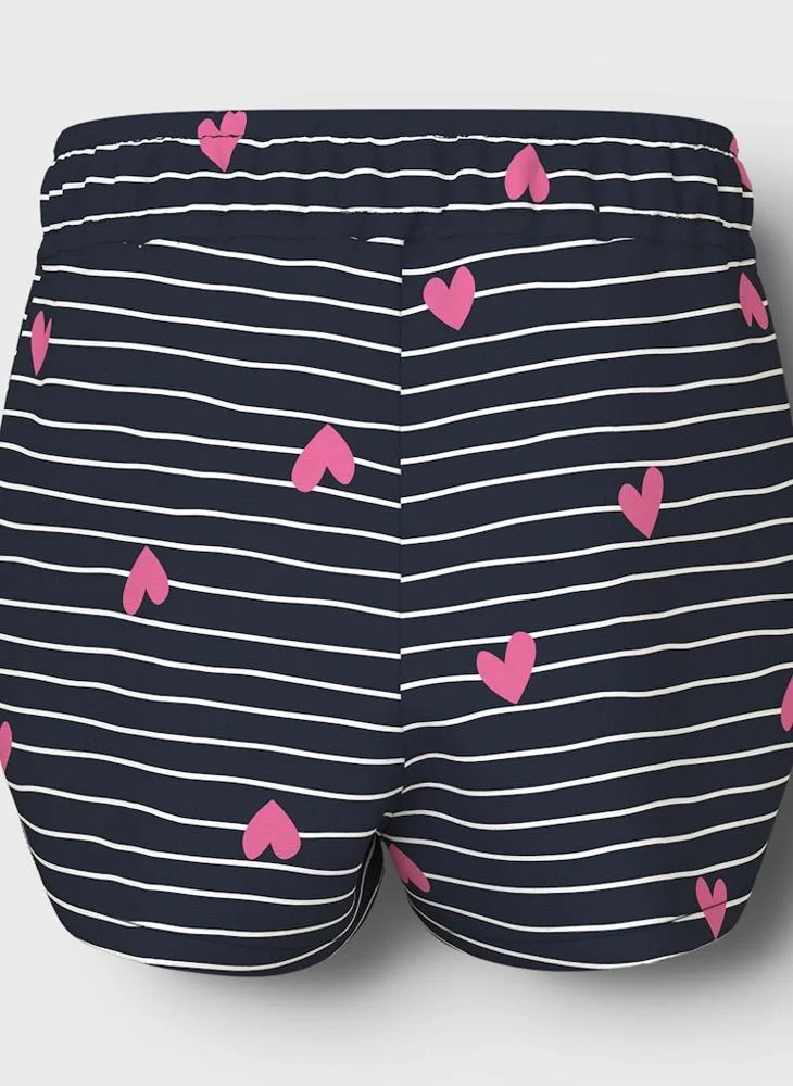 Name It Dark Sapphire Kids Printed Drawstring Shorts for Women | Best Price UAE