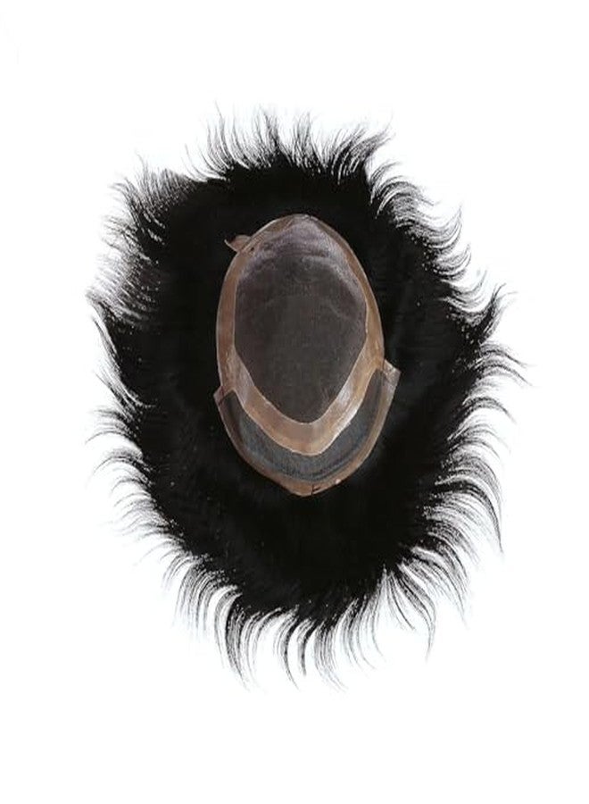Pinaka Front Lace Hair Patch for Men 100% Natural Human Hair Wigs for Natural and Undetectable Frontline Full Head Toupee Non-Surgical Hair (8X6) - Image 4