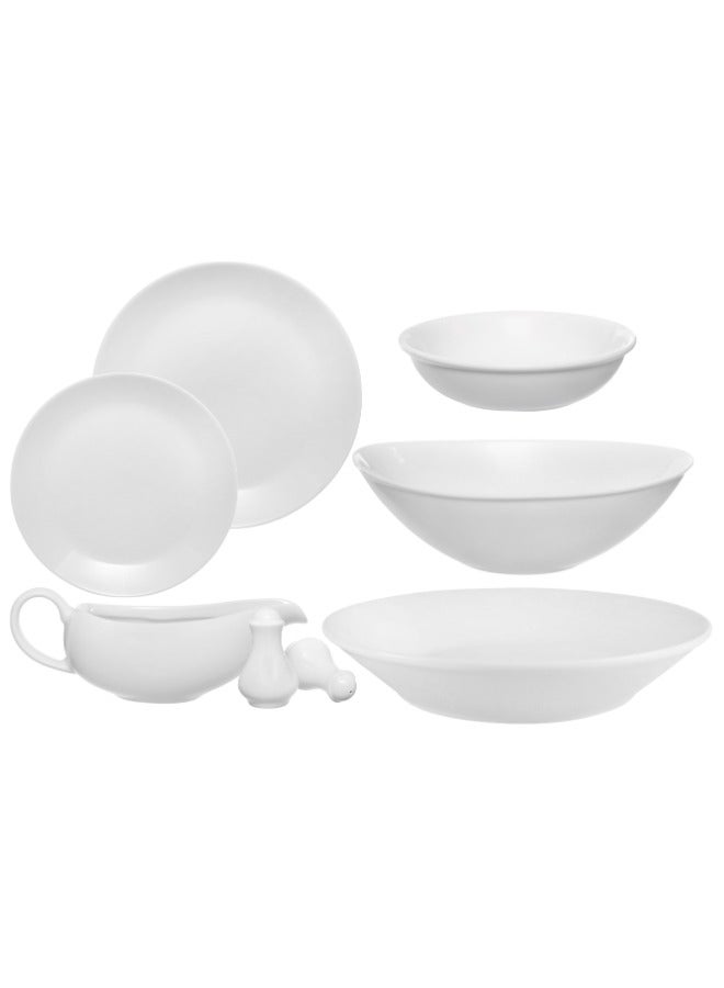 Royal Porcelain Royal Porcelain Dinner Set 28 Pieces Shape 02 -White  - Image 1