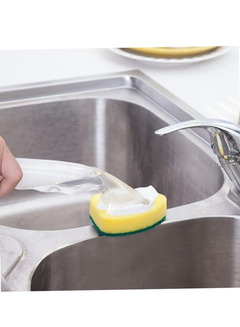 Oasisgalore Dish Wands Sponge Kit Dish Cleaning Sponge 6 Refill Replacement Heads with 1 Dish Wand Handle for Kitchen - Image 2